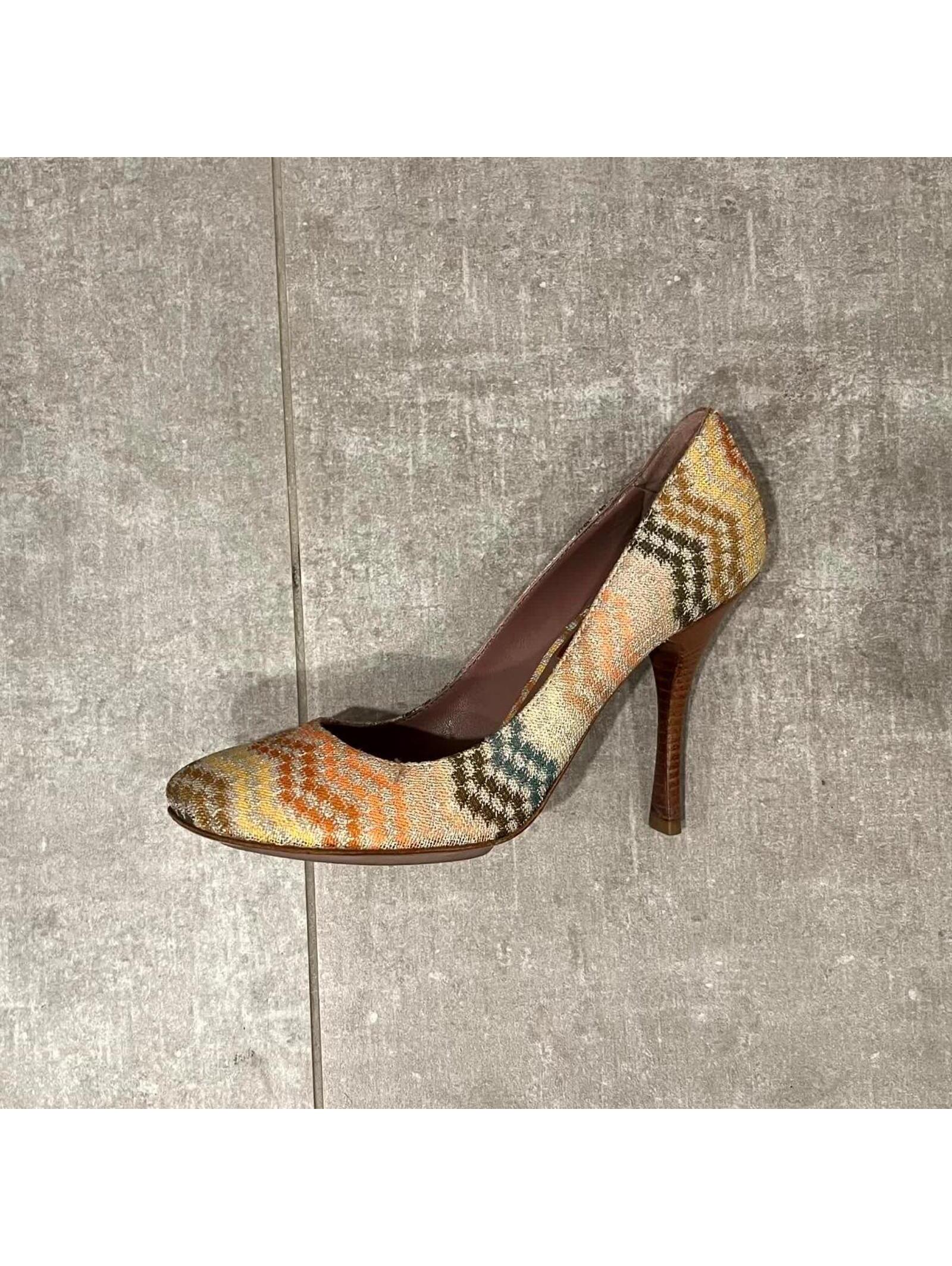 Missoni Multicolor Zigzag Pattern Women's High Heels